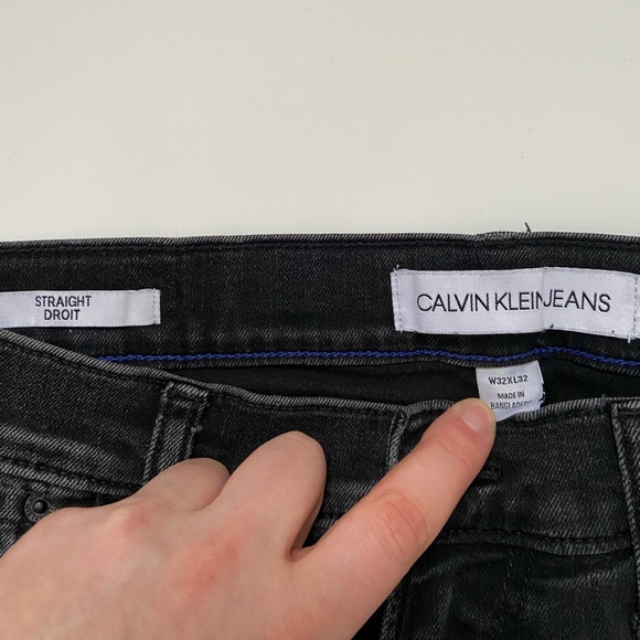 Calvin Klein Straight Leg Jeans - Picture 3 of 4